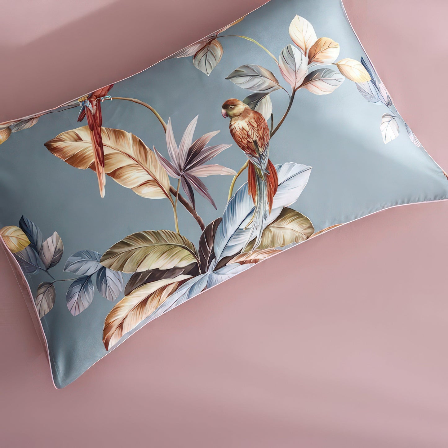 Buntes Bettbezug-Set Mit Baummuster – Elegante Tropische Akzente Für Ihr Schlafzimmer 6