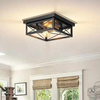 CAPARE Deckenlampe Schwarz Quadratisch – Stilvolle Beleuchtung Für Modernes Ambiente 0