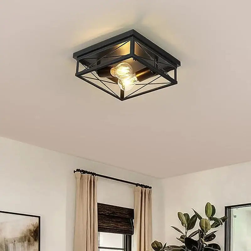 CAPARE Deckenlampe Schwarz Quadratisch – Stilvolle Beleuchtung Für Modernes Ambiente 4