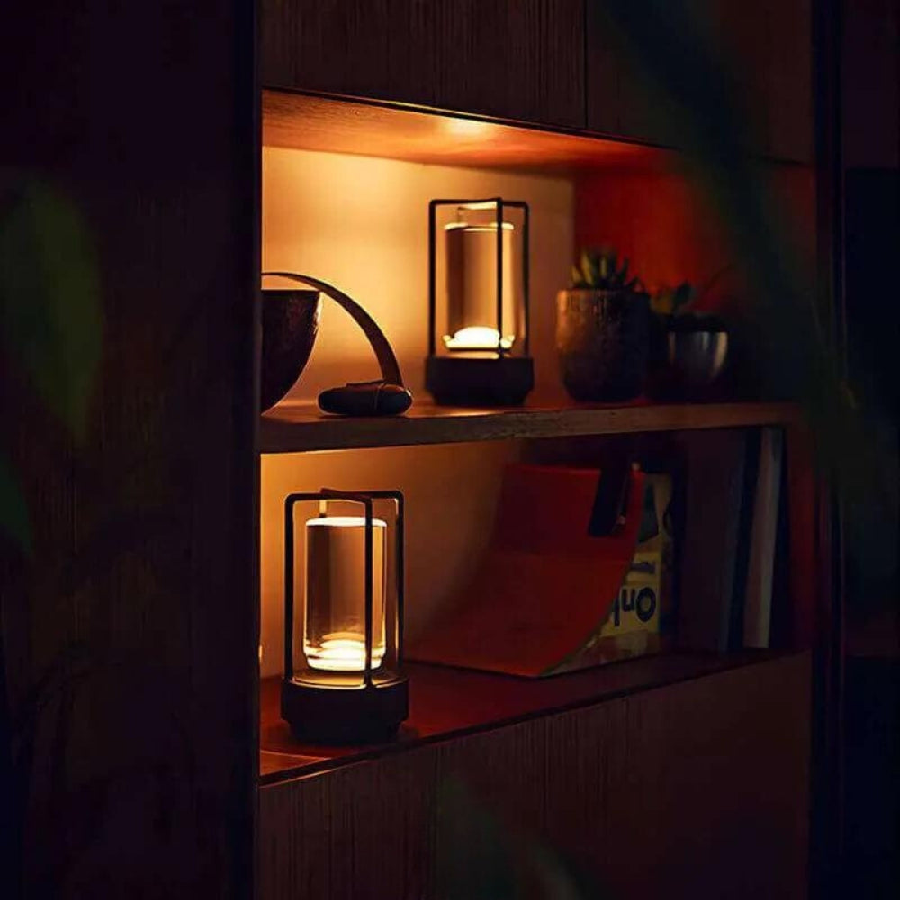 **Casa Nordic Kristalllaterne – Elegante Kabellose Tischlampe** 6