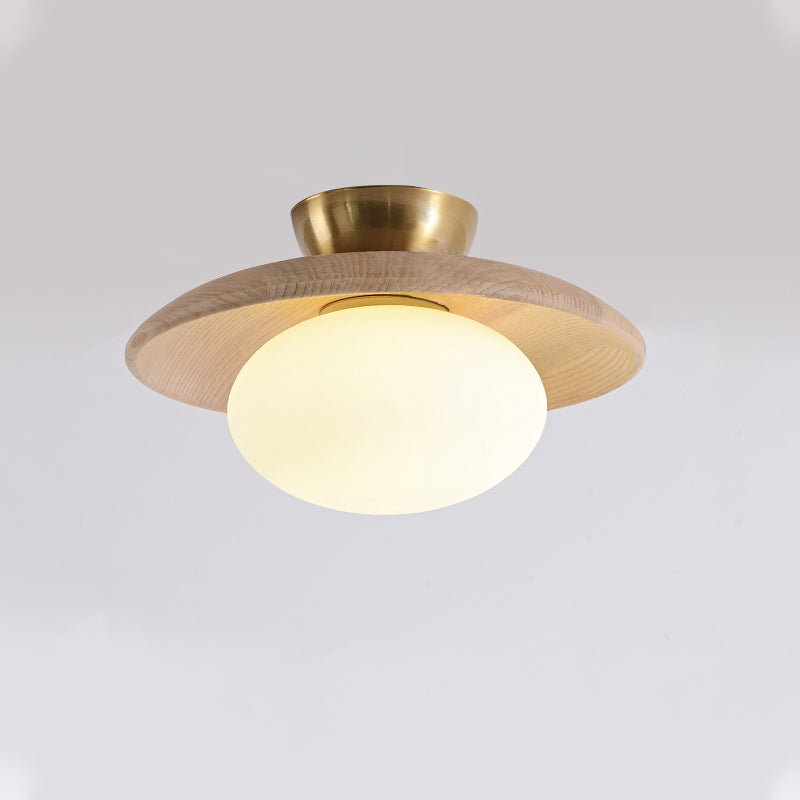 Cathy Deckenlampe Holz und Glas – Stilvolle Lichtquelle für Ihr Zuhause 0