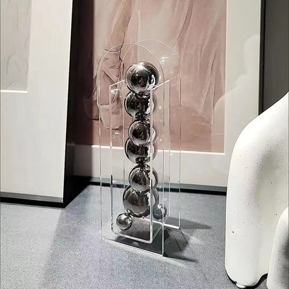 Chrom Runder Acryl-Akzent – Elegante Deko Für Jeden Raum 3