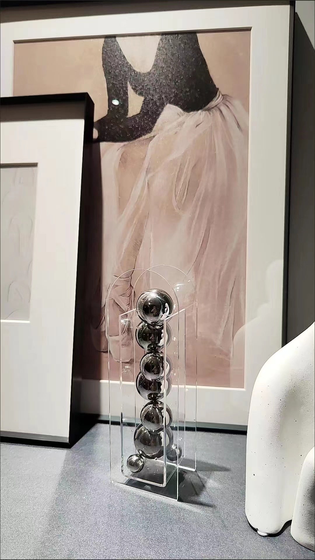 Chrom Runder Acryl-Akzent – Elegante Deko Für Jeden Raum 7