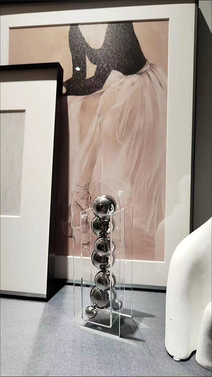Chrom Runder Acryl-Akzent – Elegante Deko Für Jeden Raum 7