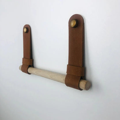 Cognacfarbener Leder Toilettenpapierhalter – Elegantes Design Für Ihr Badezimmer 3