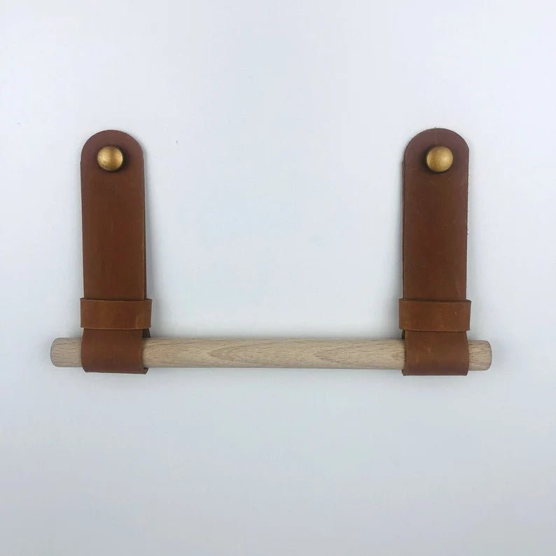 Cognacfarbener Leder Toilettenpapierhalter – Elegantes Design Für Ihr Badezimmer 4