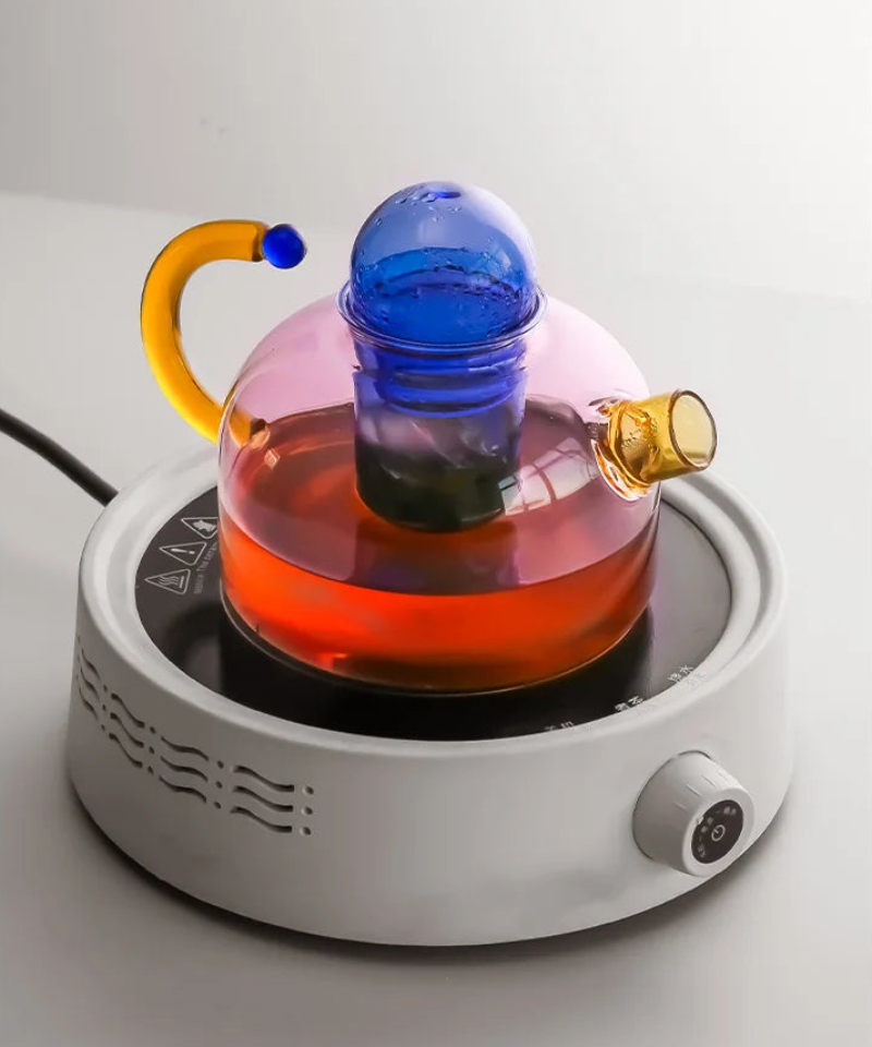 Color Bloom Teekannen- und Tassenset aus Glas – Stilvolles Teeritual für Jeden Anlass 6