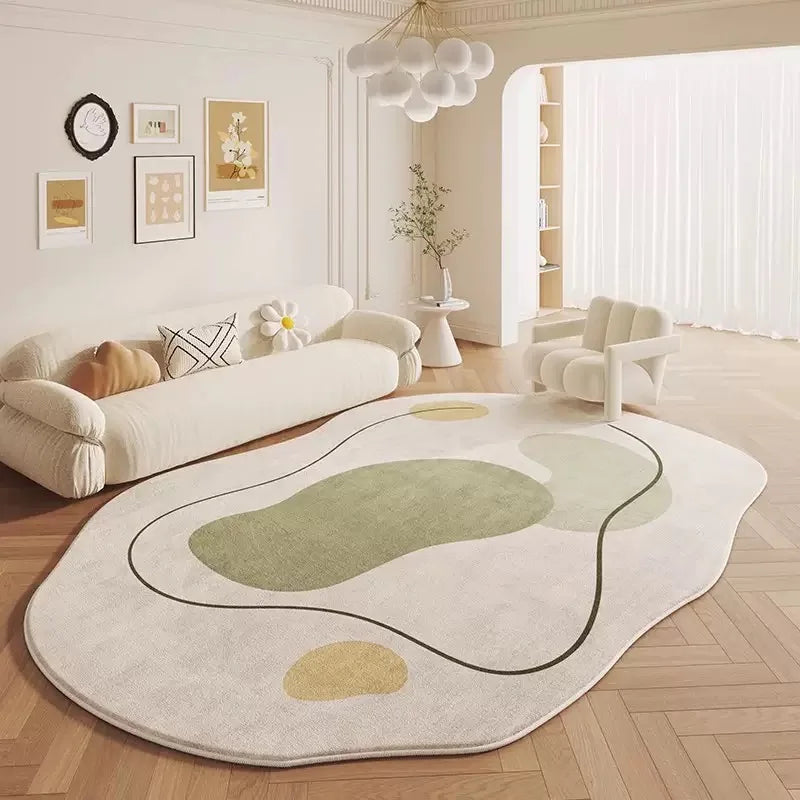 Cremefarbener Teppich aus Kaschmirimitat – Eleganz für Ihr Wohnzimmer 2