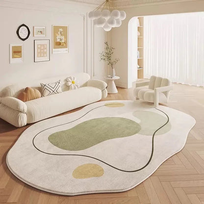 Cremefarbener Teppich aus Kaschmirimitat – Eleganz für Ihr Wohnzimmer 2