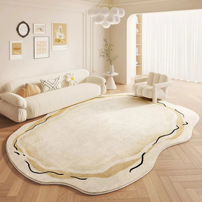 Cremefarbener Teppich aus Kaschmirimitat – Eleganz für Ihr Wohnzimmer 4