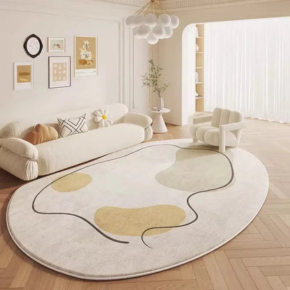 Cremefarbener Teppich aus Kaschmirimitat – Eleganz für Ihr Wohnzimmer 5