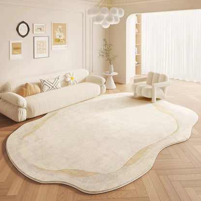 Cremefarbener Teppich aus Kaschmirimitat – Eleganz für Ihr Wohnzimmer 8