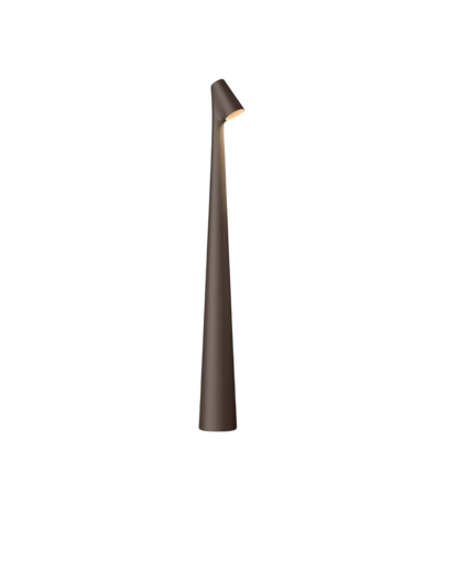 Schlanke Tischlampe Schrägschirm - Stilvolles Licht