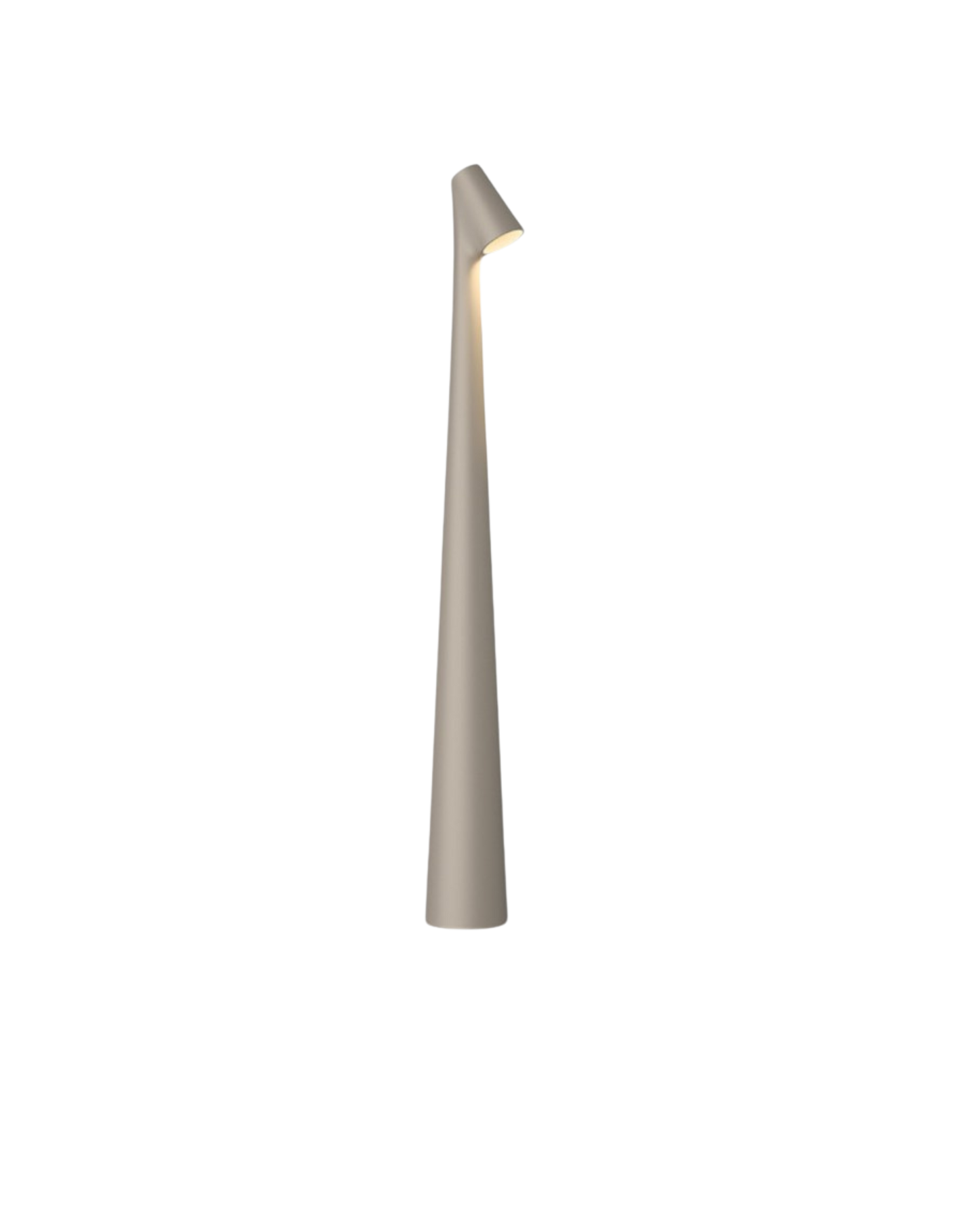 Schlanke Tischlampe Schrägschirm - Stilvolles Licht
