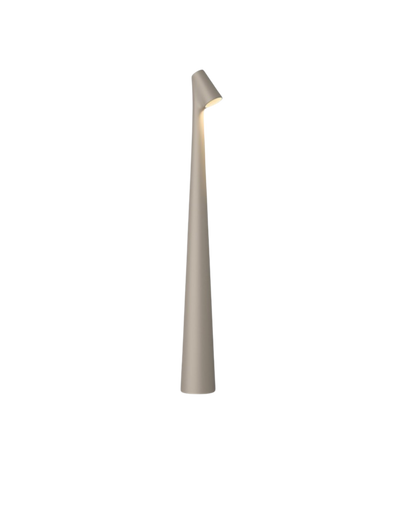 Schlanke Tischlampe Schrägschirm - Stilvolles Licht