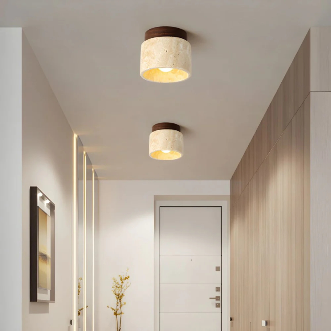 Deko Deckenlampe Travertin Holz – Elegante Atmosphäre für Ihr Zuhause 1