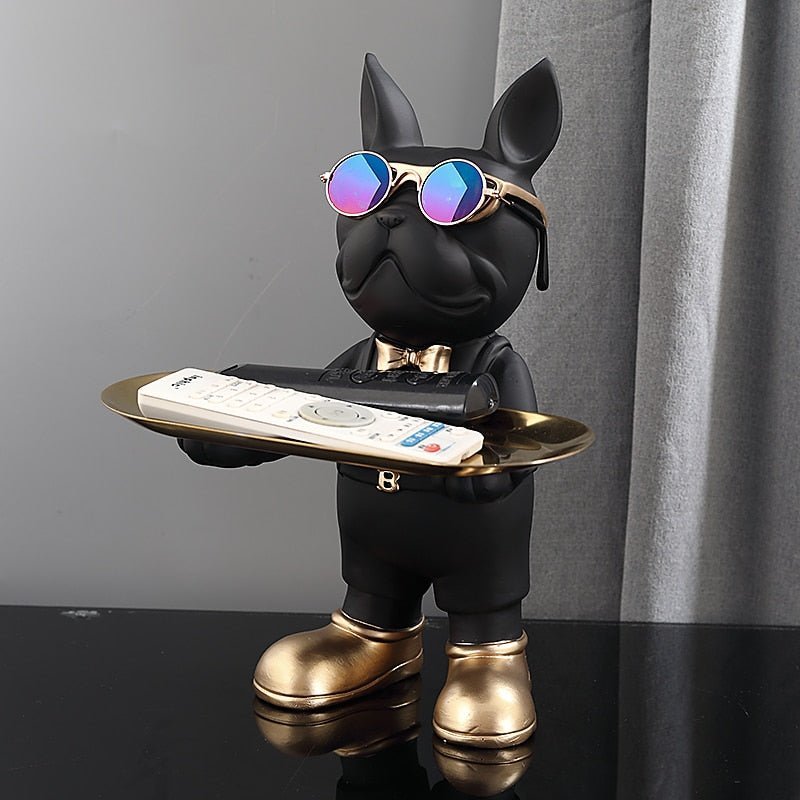 Dekorative Französische Bulldogge Statue – Stilvolles Design für Ihr Zuhause 0