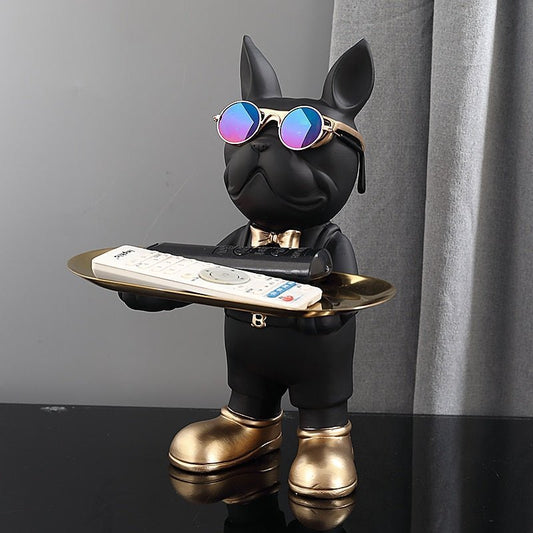 Dekorative Französische Bulldogge Statue – Stilvolles Design für Ihr Zuhause 0