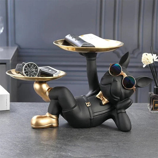 Dekorative Französische Bulldogge Statue – Stilvolles Design für Ihr Zuhause 1
