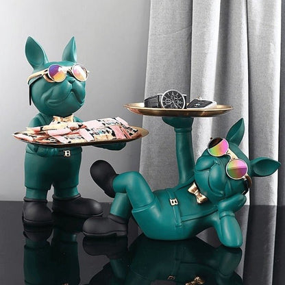 Dekorative Französische Bulldogge Statue – Stilvolles Design für Ihr Zuhause 2