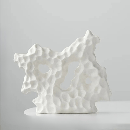 Dekorative Keramikskulptur Weiße Koralle – Elegante Maritime Inspiration für Ihr Zuhause 0