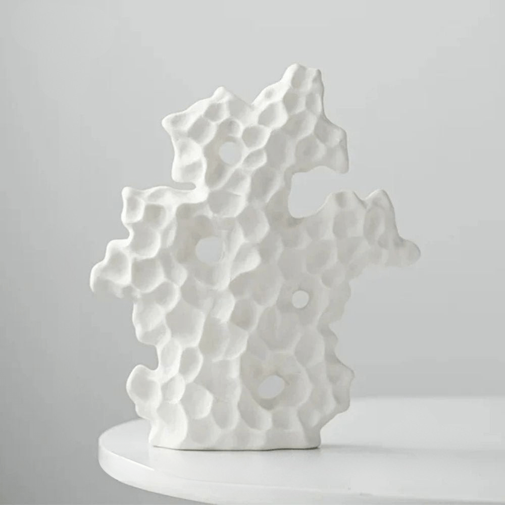 Dekorative Keramikskulptur Weiße Koralle – Elegante Maritime Inspiration für Ihr Zuhause 7