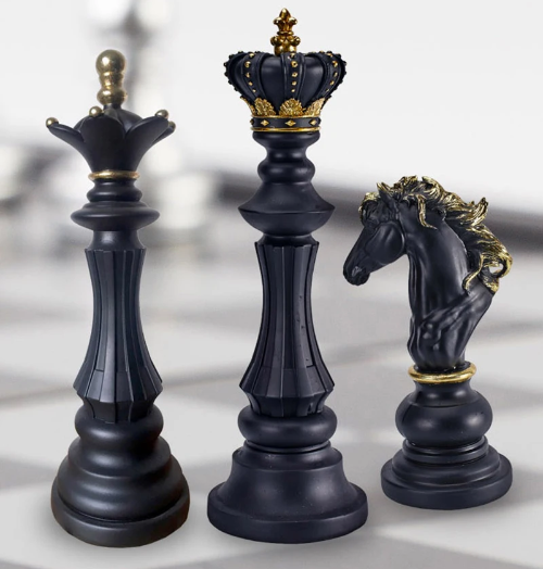 Dekorative Schachfiguren Set – Elegante Akzente Für Stilvolles Wohnen 4