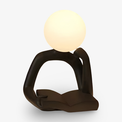 Denker Mond Skulptur Tischlampe – Künstlerische Lichtquelle für Stilbewusste 7