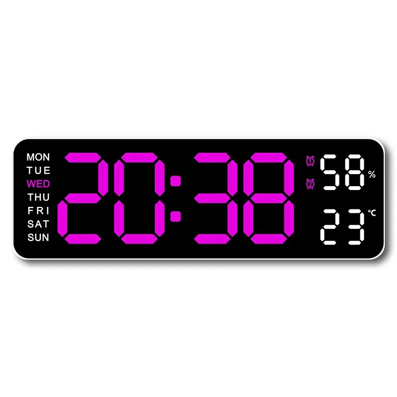 Digitale Wanduhr 9 Zoll USB-Betrieben – Stilvolles Design Mit Multifunktionaler Anzeige 11