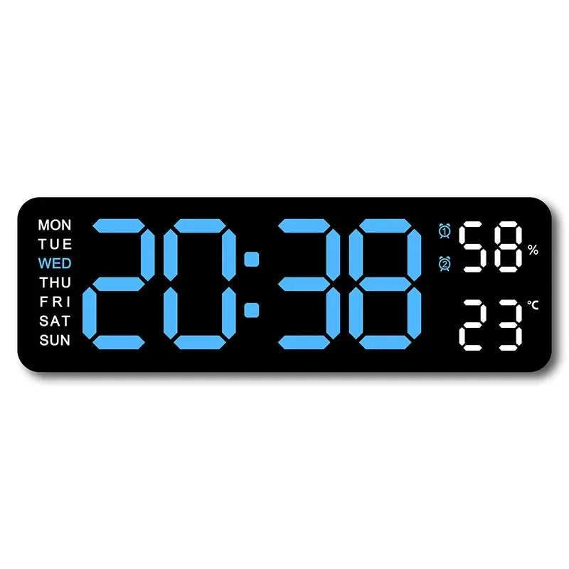 Digitale Wanduhr 9 Zoll USB-Betrieben – Stilvolles Design Mit Multifunktionaler Anzeige 12