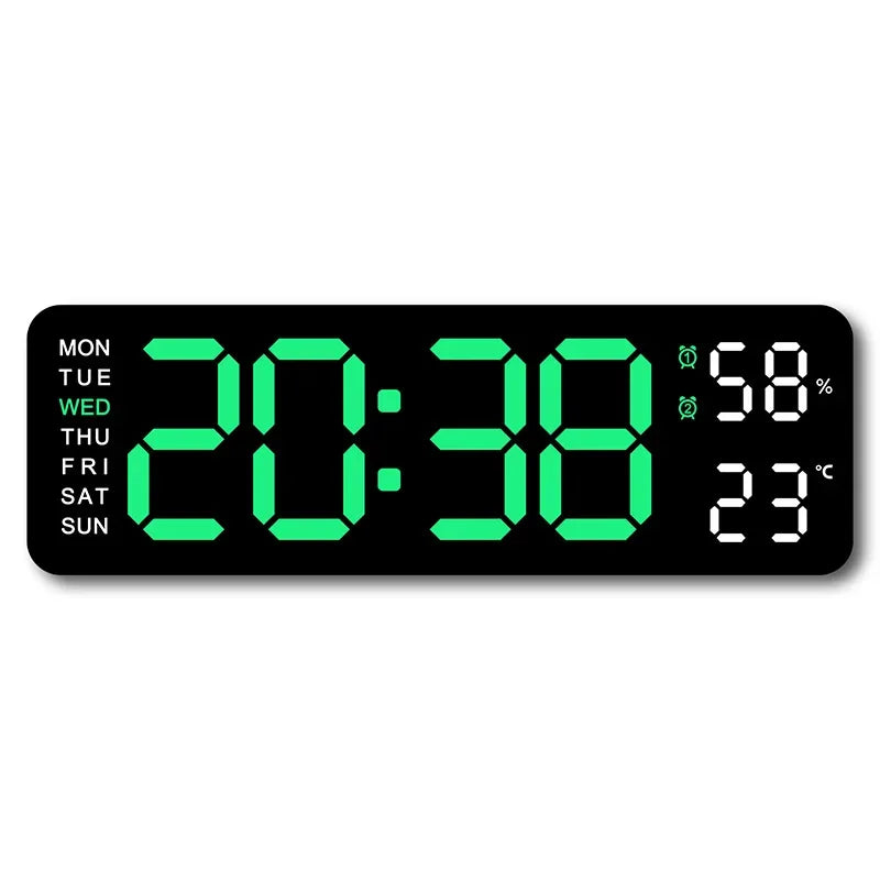 Digitale Wanduhr 9 Zoll USB-Betrieben – Stilvolles Design Mit Multifunktionaler Anzeige 14