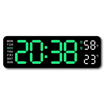 Digitale Wanduhr 9 Zoll USB-Betrieben – Stilvolles Design Mit Multifunktionaler Anzeige 14