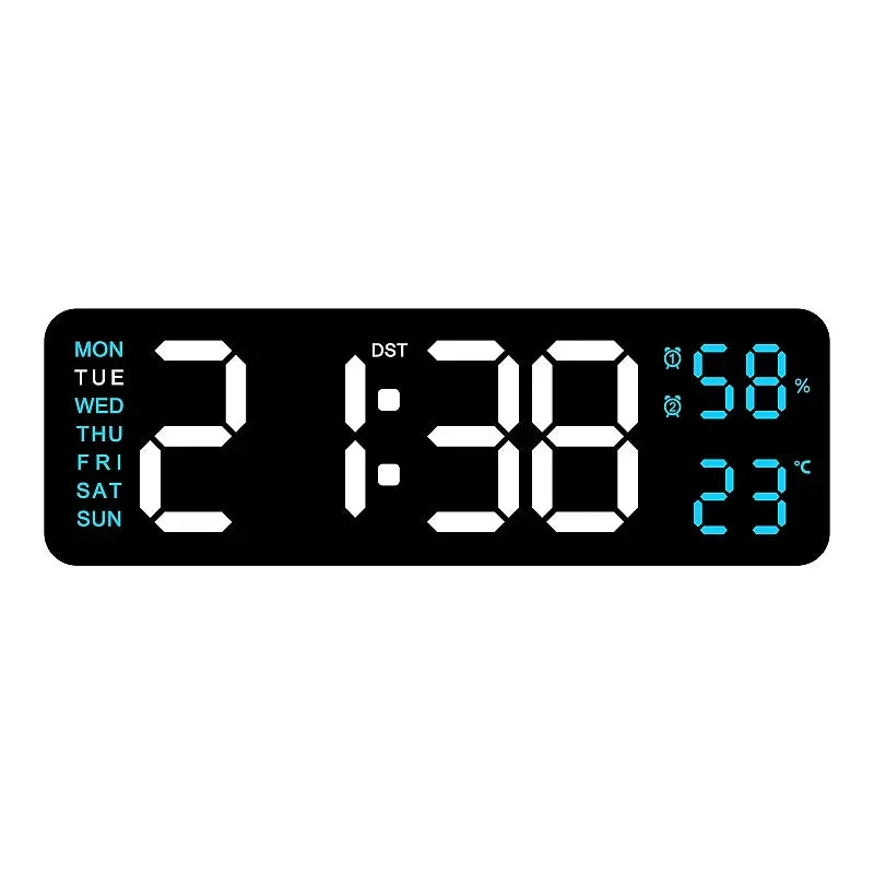 Digitale Wanduhr 9 Zoll USB-Betrieben – Stilvolles Design Mit Multifunktionaler Anzeige 15