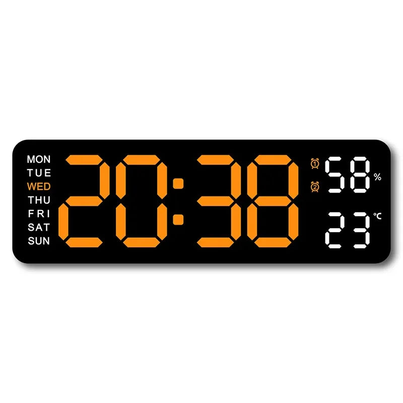 Digitale Wanduhr 9 Zoll USB-Betrieben – Stilvolles Design Mit Multifunktionaler Anzeige 16