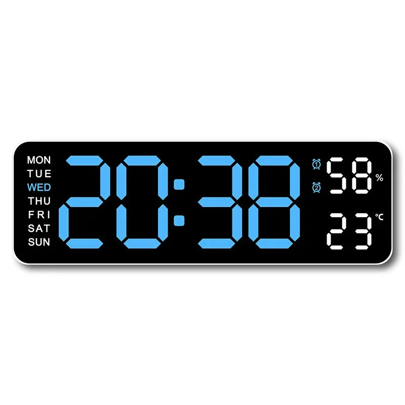 Digitale Wanduhr 9 Zoll USB-Betrieben – Stilvolles Design Mit Multifunktionaler Anzeige 17