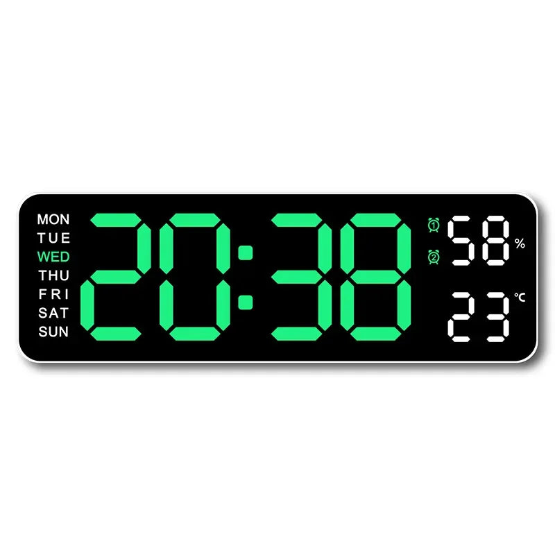 Digitale Wanduhr 9 Zoll USB-Betrieben – Stilvolles Design Mit Multifunktionaler Anzeige 6