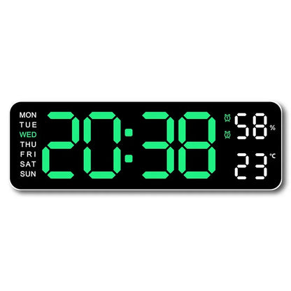 Digitale Wanduhr 9 Zoll USB-Betrieben – Stilvolles Design Mit Multifunktionaler Anzeige 6