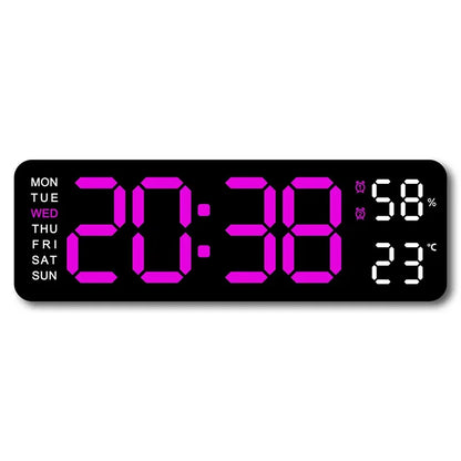 Digitale Wanduhr 9 Zoll USB-Betrieben – Stilvolles Design Mit Multifunktionaler Anzeige 8