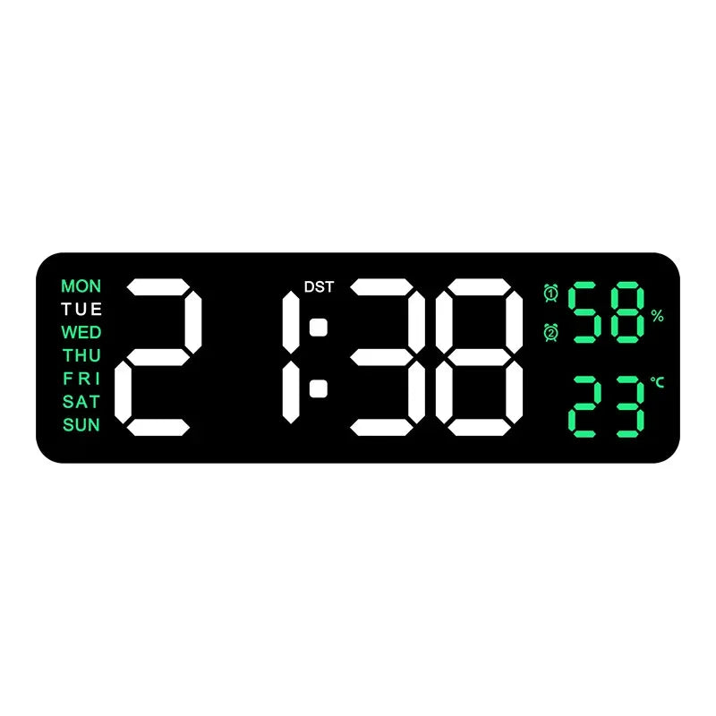 Digitale Wanduhr 9 Zoll USB-Betrieben – Stilvolles Design Mit Multifunktionaler Anzeige 9