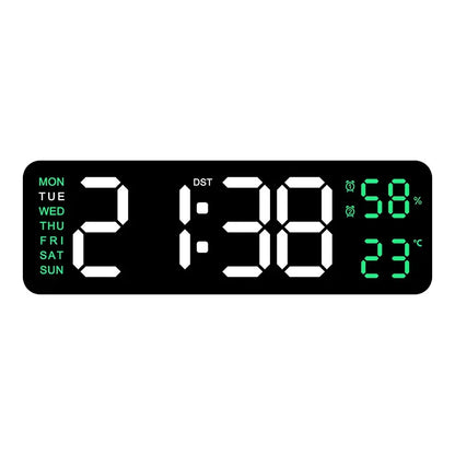 Digitale Wanduhr 9 Zoll USB-Betrieben – Stilvolles Design Mit Multifunktionaler Anzeige 9