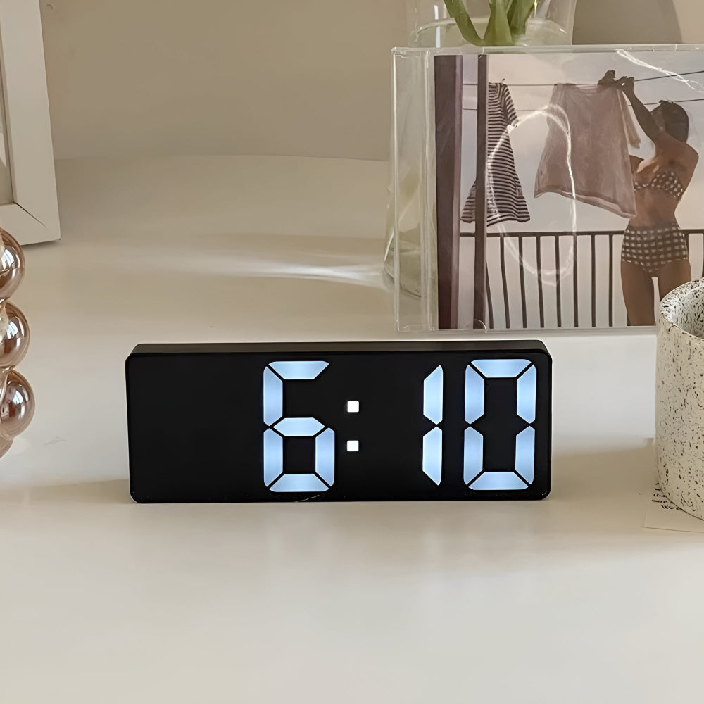Digitaler LED-Spiegelwecker Mit Schlummerfunktion – Elegante Zeitansage Für Ihr Zuhause 6