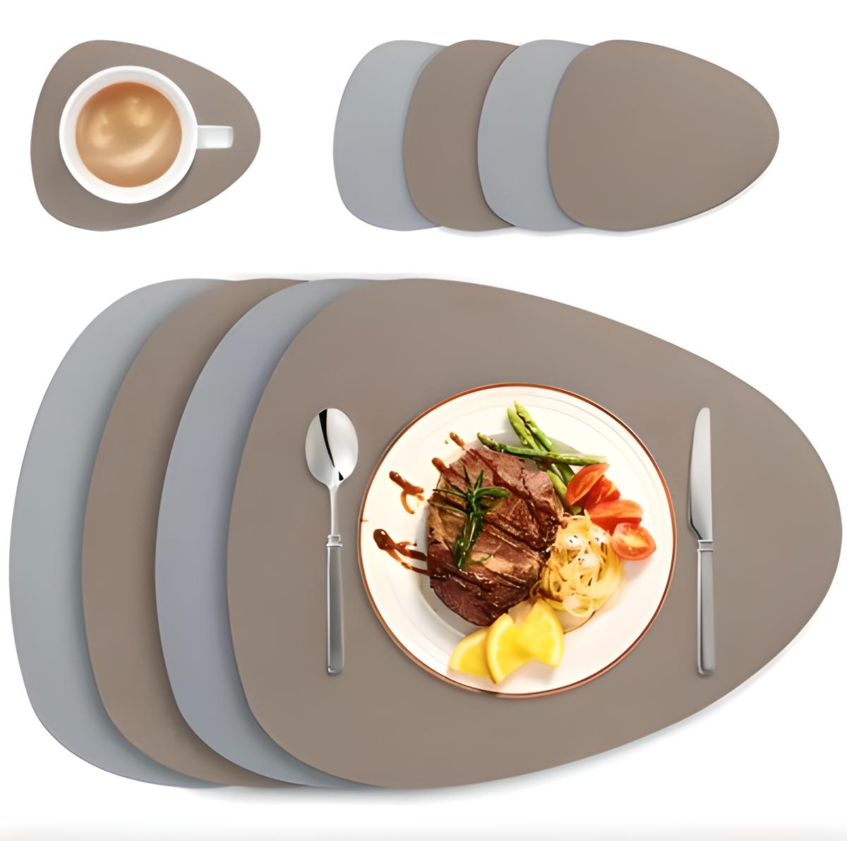 Doppelseitige Tischsets Aus Synthetischem Leder – Stylische Akzente Für Jeden Anlass 6