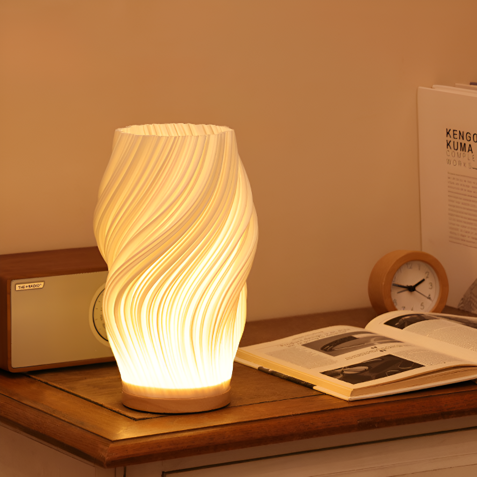 DreamWave 3D-Wellenlampe mit Dimmfunktion – Stilvolle Akzente für Ihr Zuhause 1
