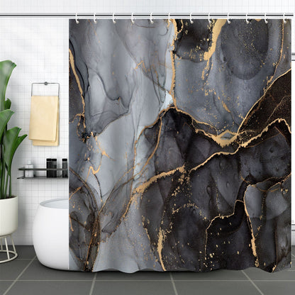 Duschvorhang Marmor Aus Polyester – Stilvolles Badezimmer Erlebnis 5