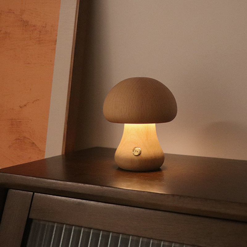 EcoGlow Holz-Pilz Nachtlicht – Beruhigende Beleuchtung Für Kinder 6
