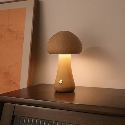 EcoGlow Holz-Pilz Nachtlicht – Beruhigende Beleuchtung Für Kinder 7