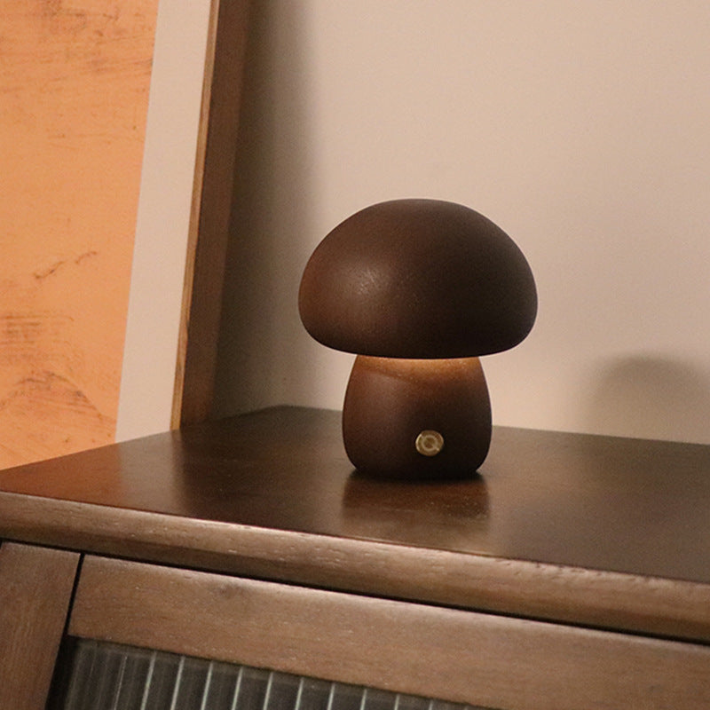 EcoGlow Holz-Pilz Nachtlicht – Beruhigende Beleuchtung Für Kinder 8