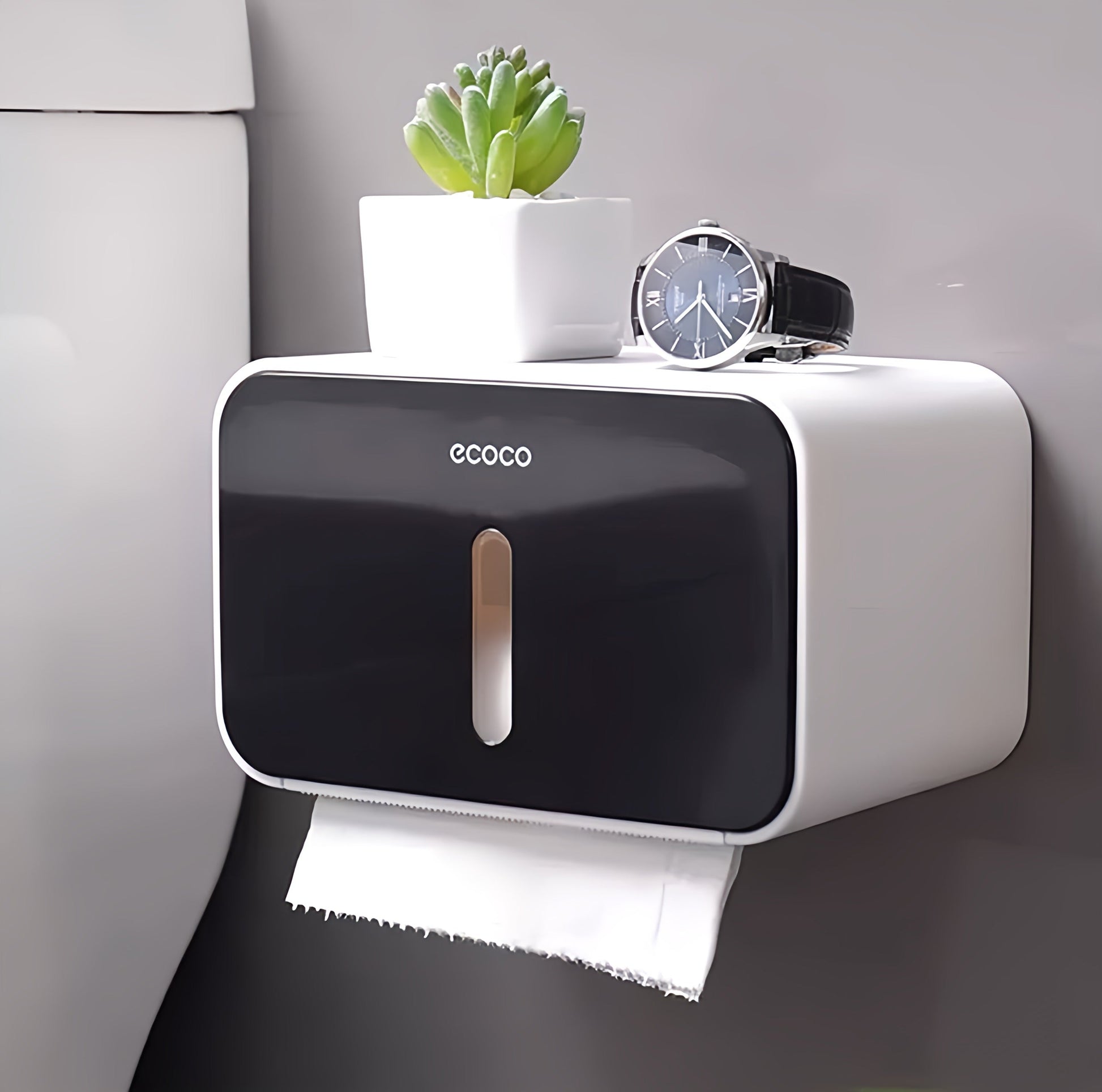 Ecoco Taschentuchbox Wandmontage – Elegante und Platzsparende Aufbewahrung 0