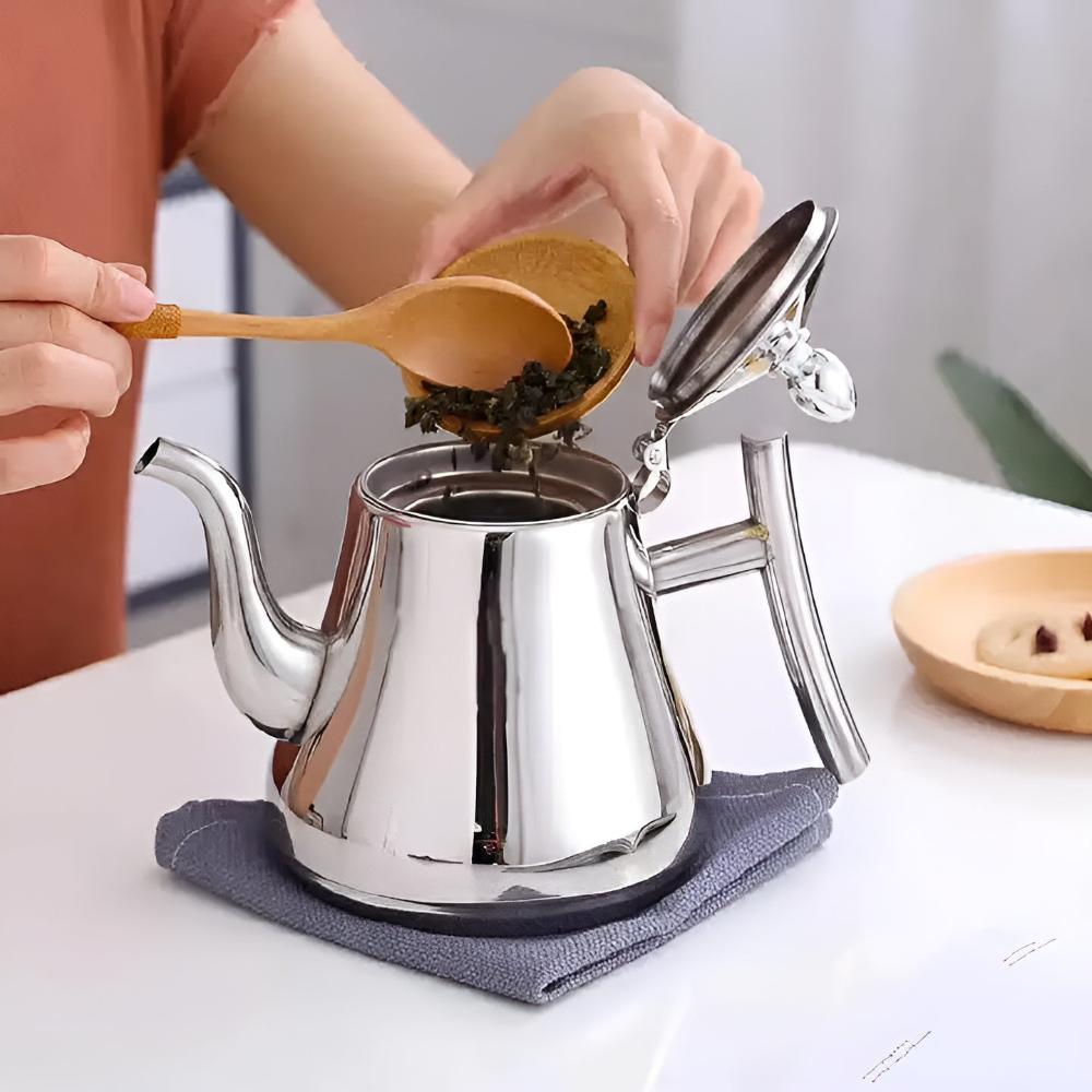 Edelstahl Wasserkocher Mit Filter – Ideal Für Tee Und Kaffee 4