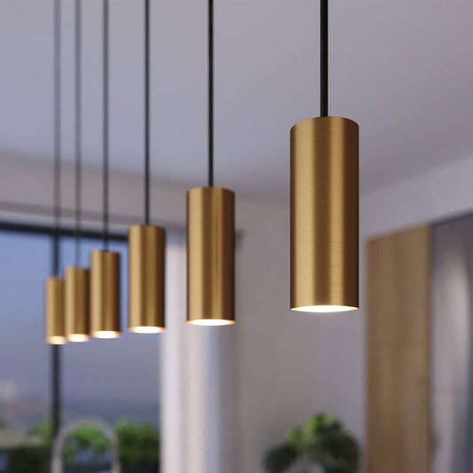Elegante Röhrenpendelleuchte Messing – Stilvolles Licht Für Esszimmer 0